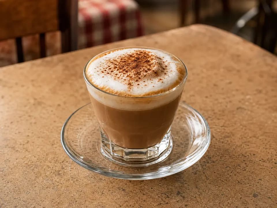 Original editorial rendering of Cappuccino for the drinks menu reference