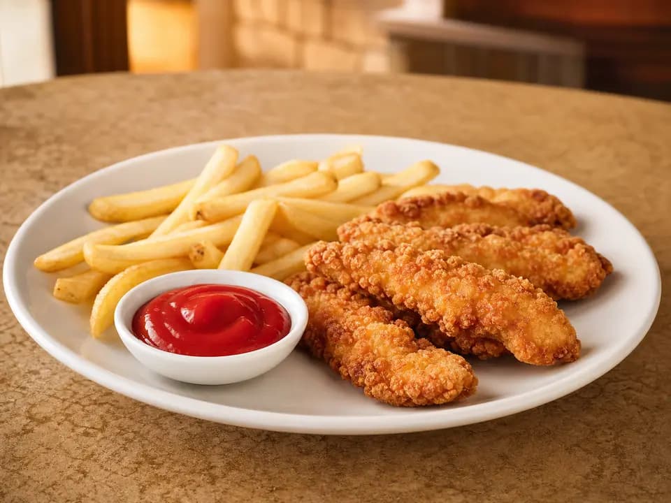 Original editorial rendering of Kids Chicken Fingers for the kids menu reference